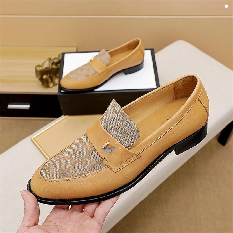 

A1 brand men's designer dress shoes black peas shoes fashion casual wedding prom banquet business men's casual lazy driving shoes size 38-45, #02