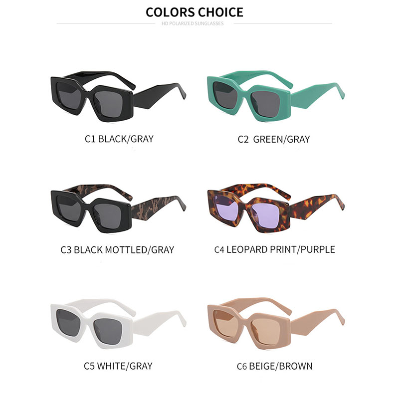 

Sunglasses For Men and Women sun glasses Summer style Anti-Ultraviolet 17WF Retro Square Plate Full Frame fashion Eyeglasses Random Box sunglasses mens