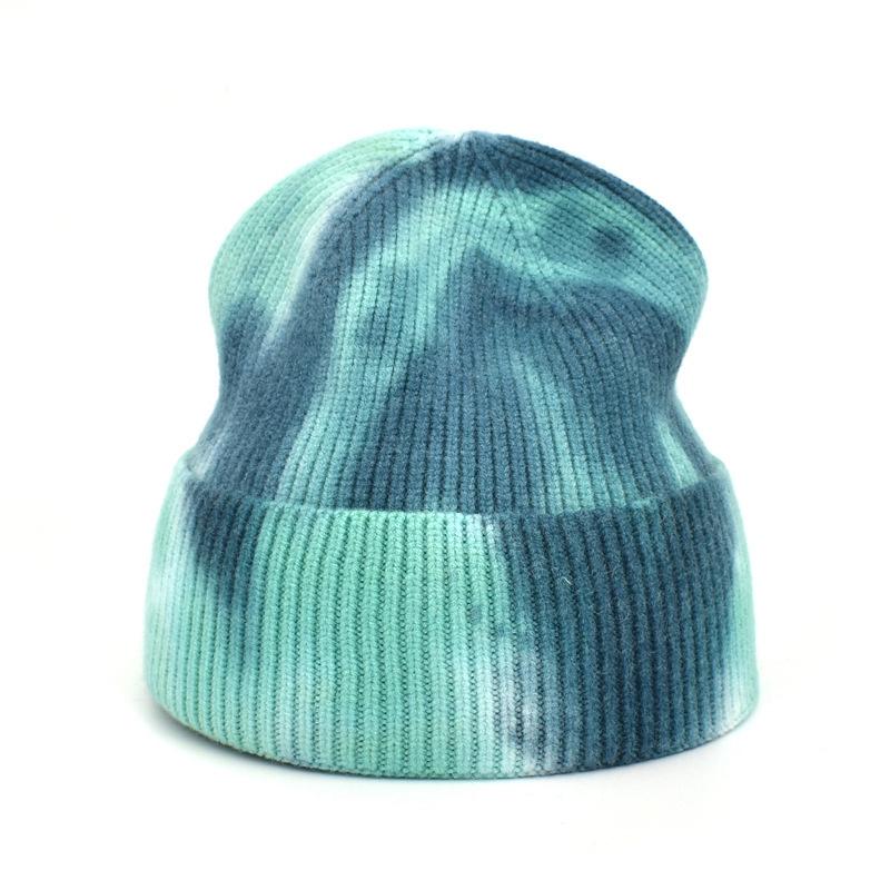 

Berets Tie Dye Hip Hop Unisex Spring Autumn Outdoor Beanie Keep Warm Elasticity Personality Knitted Hat Ski CapBerets, 06