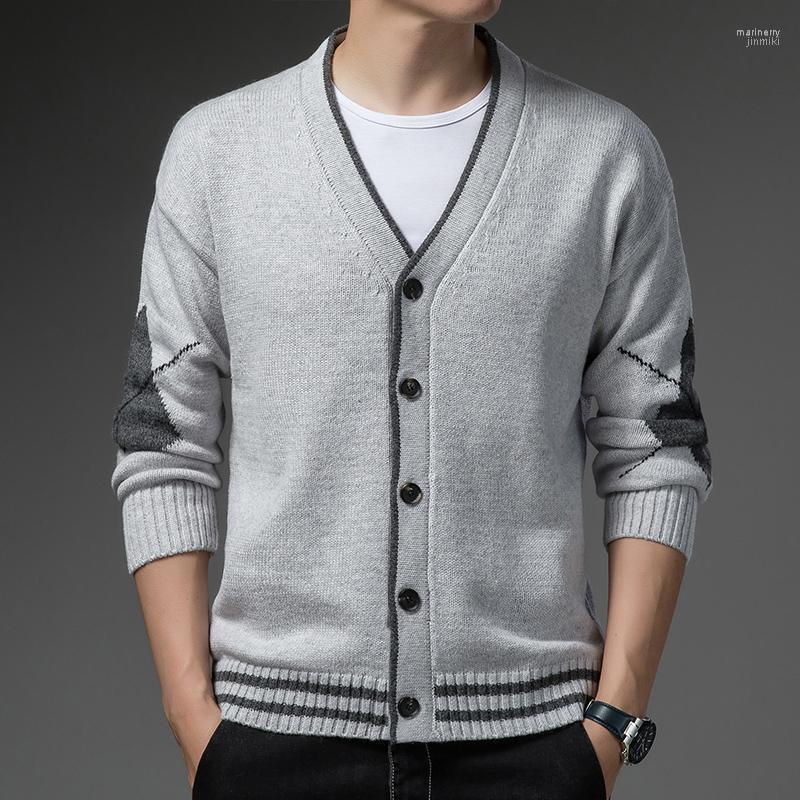 

Men's Sweaters Nice Men Casual Knitted Cardigan Coat Mens V-Neck Solid Male Long Sleeve Slim Fitted Autumn PatchworkSweatercoats Mari22, Beige camel