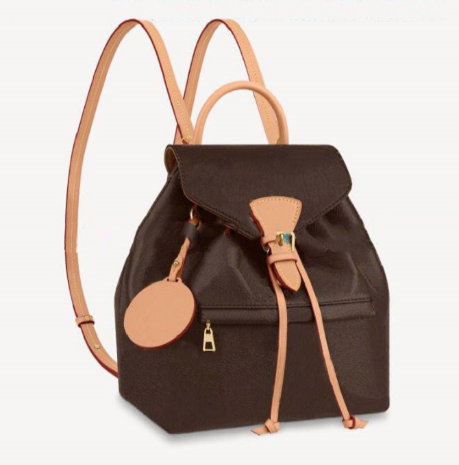 2022 Luxury Designers Women Backpacks High Quality School Bags Classic Student Bucket Bag Printed Embossed Flowers with Letter Tag