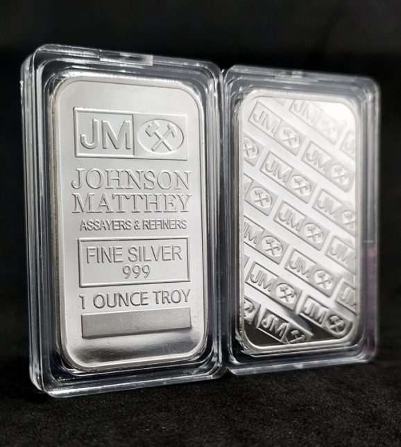 

10pcs/lot 1 oz Johnson Matthey Silver Bars