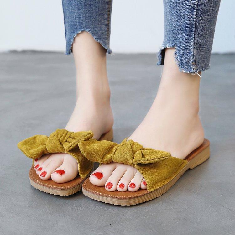 

Slippers Summer Bohemian Flip Flops Woman Shoes Clip Toe Non-slip Flat Beach Women's Footwear SlipperSlippers, Black