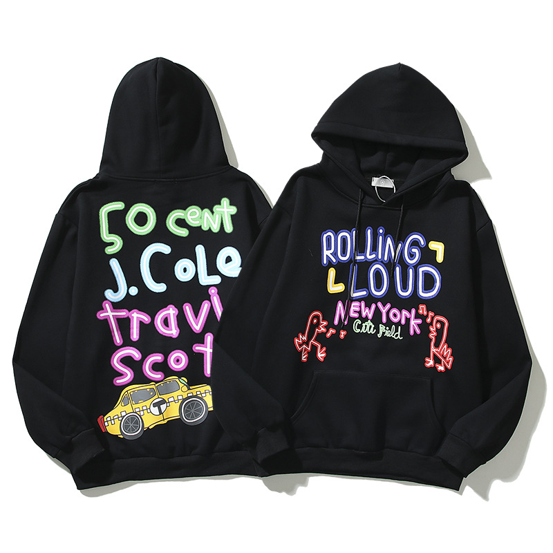 Sweats noirs Hommes Femmes Designer Hoodies Vêtements pour hommes High Street Print Hoode Pull Sweat imprimé