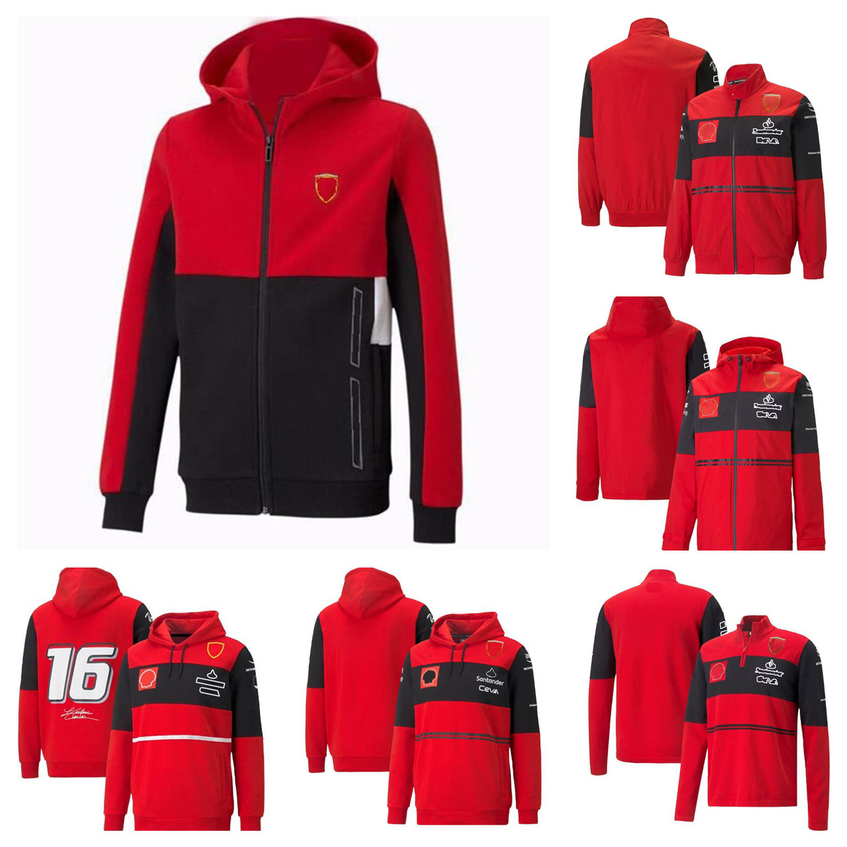 

2022 new F1 racing hoodie autumn and winter team work clothes with the same customization