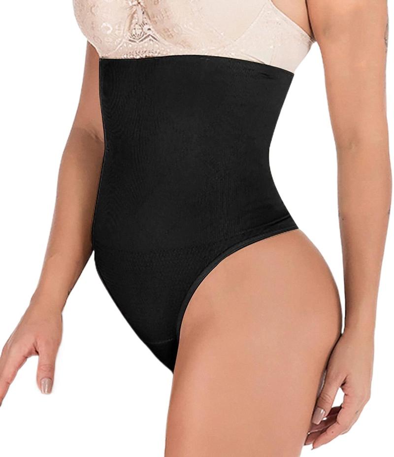 

Women's Plus Size Underwear Women Waist Cincher Girdle Tummy Slimmer Sexy Thong Panty Shapewear P0vT#Women's, Black