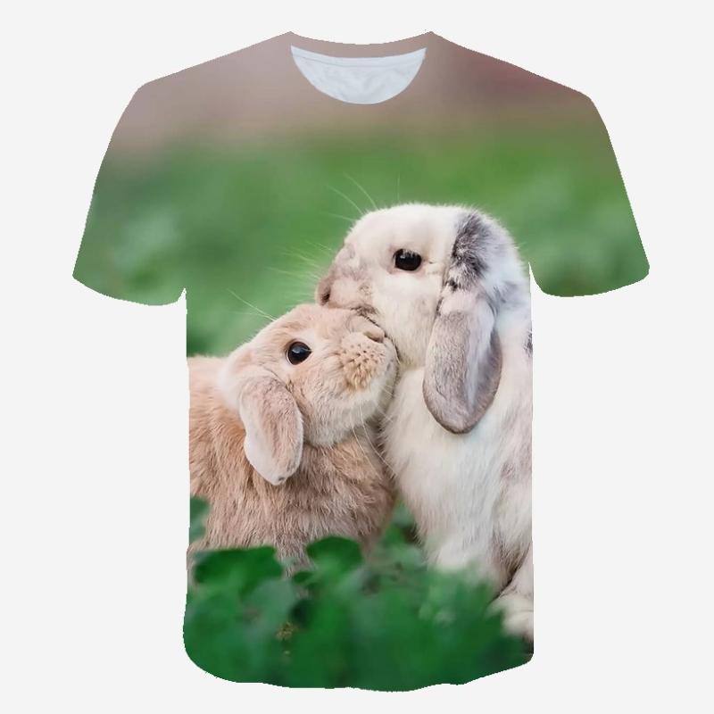 

T-shirts Summer Cute Animal 3D Print Kids Short Sleeve O-Neck Tops Hamster Printing Casual Loose Children's TeeT-shirtsT-shirts, Bt-802746