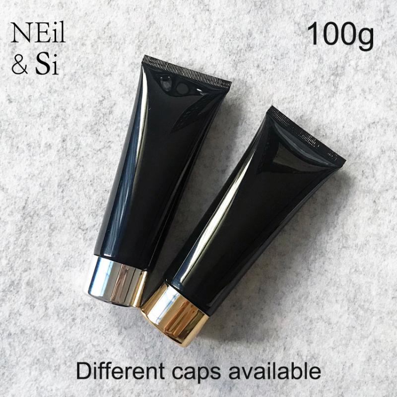 

Packaging Bottles 100g Black Plastic Cosmetic Cream Bottle 100ml Facial Cleanser Lotion Tube El Supply Shampoo Packing
