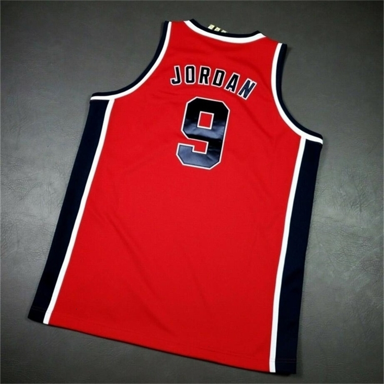 

DIY Hoodies Sweatshirts1 Jay Uf rare Basketball Jersey Men Youth women Vintage retro Michael 1984 USA High School Size S-5XL custom any name and number, Red youth s-xl