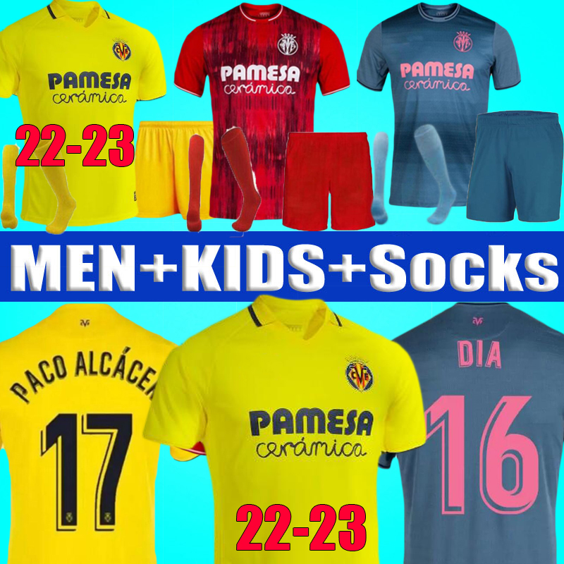 

21 22 23 Villarreal CF Soccer Jersey DANJUMA YEREMY DIA 2021 2022 2023 Football Shirt PAREJO PACO ALCACER GERARD PAU COQUELIN CHUKWUEZE DANJUMA Equipment Men Kids Kit, Home cl