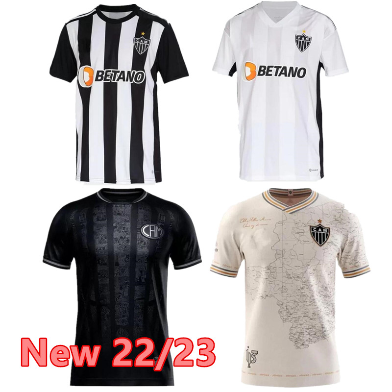 

22/23 Atletico Mineiro Home soccer jersey 2022 VARGAS M.ZARACHO SASHA ELIAS 113 special edition Shirt Away white KENO MARQUINHOS GUGA 3rd Football uniform, Grey