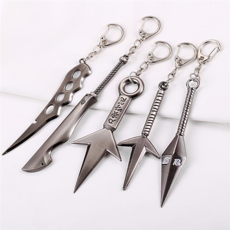 

Keychains Store Anime Souvenir Zinc Alloy Keychain For Fans Ninja Kunai Key Ring Holder Men Jewelry Cosplay AccessoriesKeychains