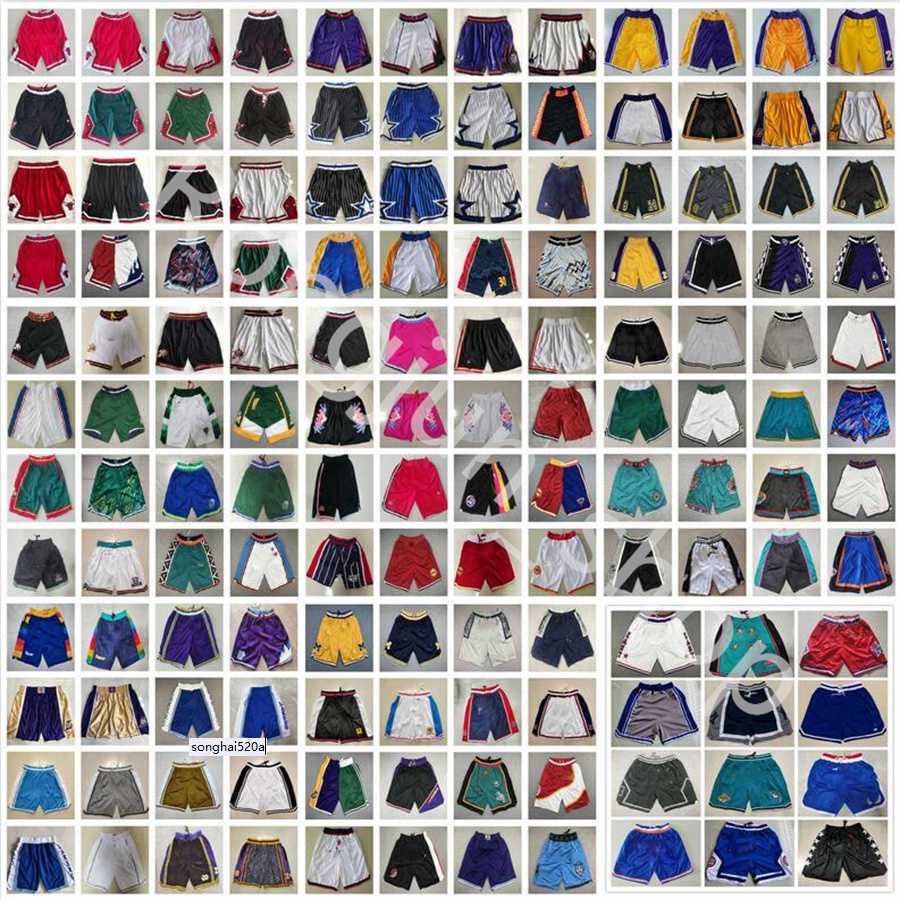 

JustDon Basketball Pocket Shorts Hip Pop Pant With Pockets Zipper Sweatpants Blue White Black Red Green Short Stitched Quality Baseball''nba''jersey, Picture