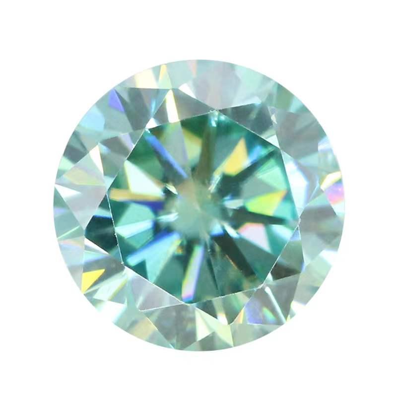 

Other 0.3-12 Carat Light Green Color VVS1 Round Moissanite Loose Stone Pass Diamond With Gra Gemstone DIY JewelryOther OtherOther