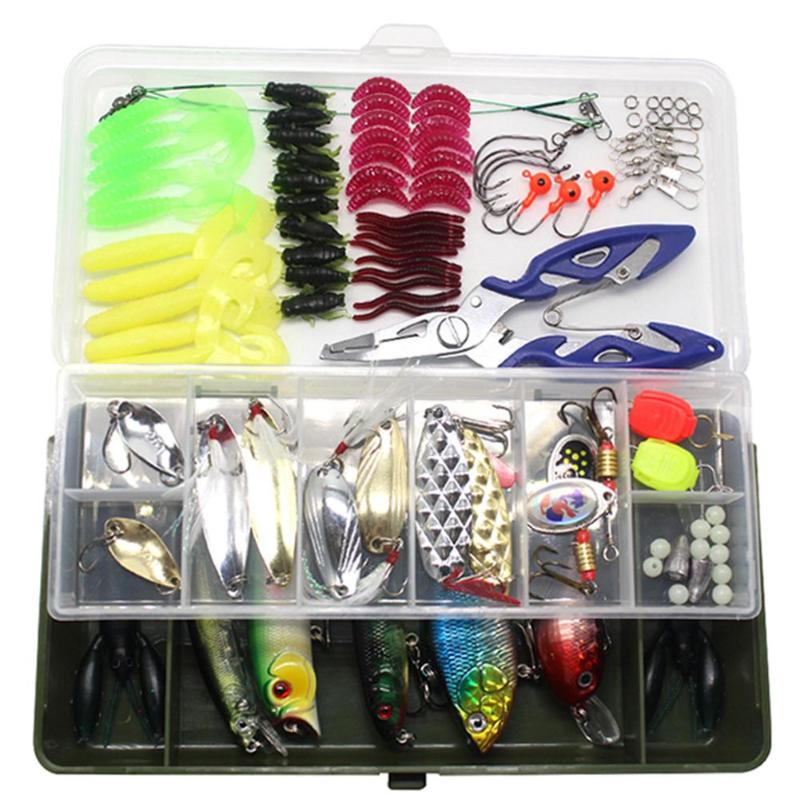 

Fishing Accessories 101pcs/set Lure Bait Set Sequins Soft Thuner Frog Minnow Tools AccessoriesFishing