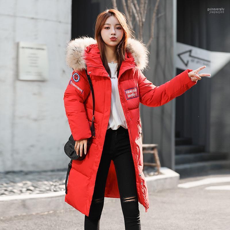

Women's Down & Parkas Fashion Long Knee-high Fall/winter Minimalist Casual Hooded Coat Winter Cotton-padded Clothes Guin22, Blue