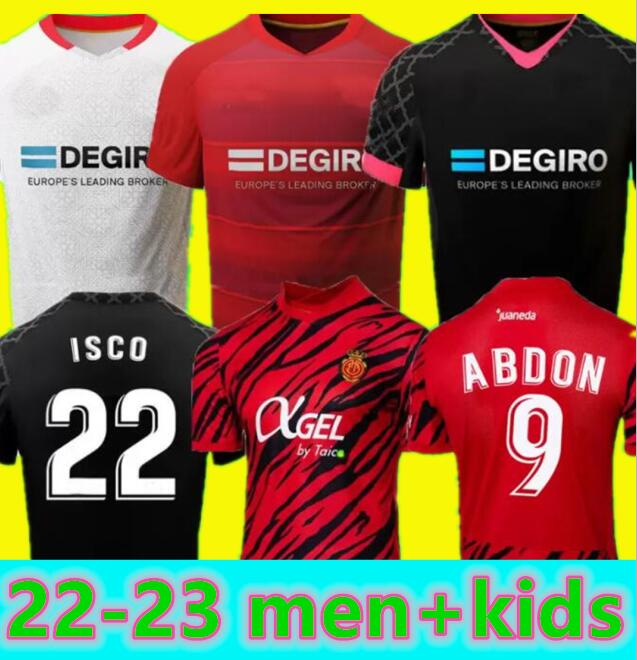 

22 23 RCD Mallorca soccer jersey ISCO ABDON BABA 2022 2023 camiseta SANCHEZ MURILLO Lago Jonior MERVEIL CUFRE RAFA MIR I.RAKITIC football shirt uniform sevillas, 22-23 kids