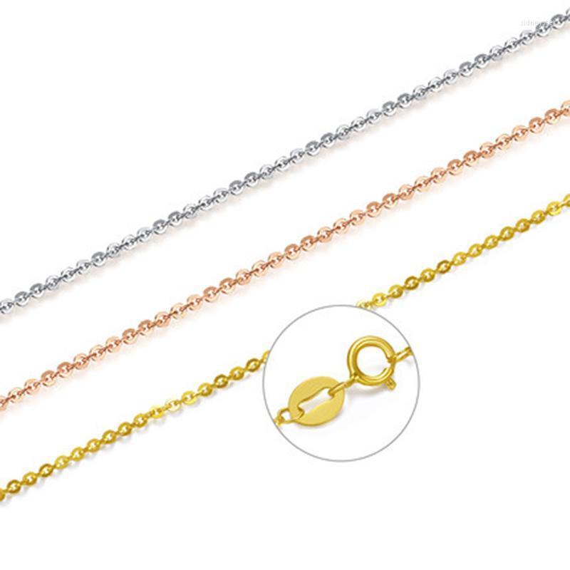 

Chains Genuine 60cm 18K Gold Chain Jewelry AU750 Fashion Exquisite Women's Necklace D206-60Chains Sidn22