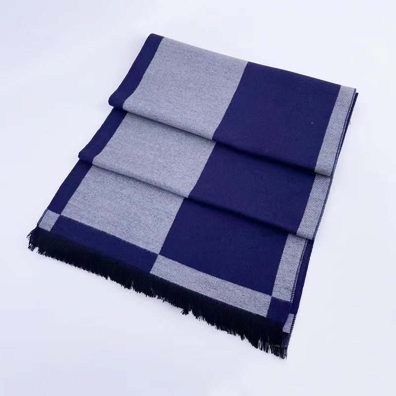 

Autumn and winter fringed scarf plaid scarf imitation cashmere scarf