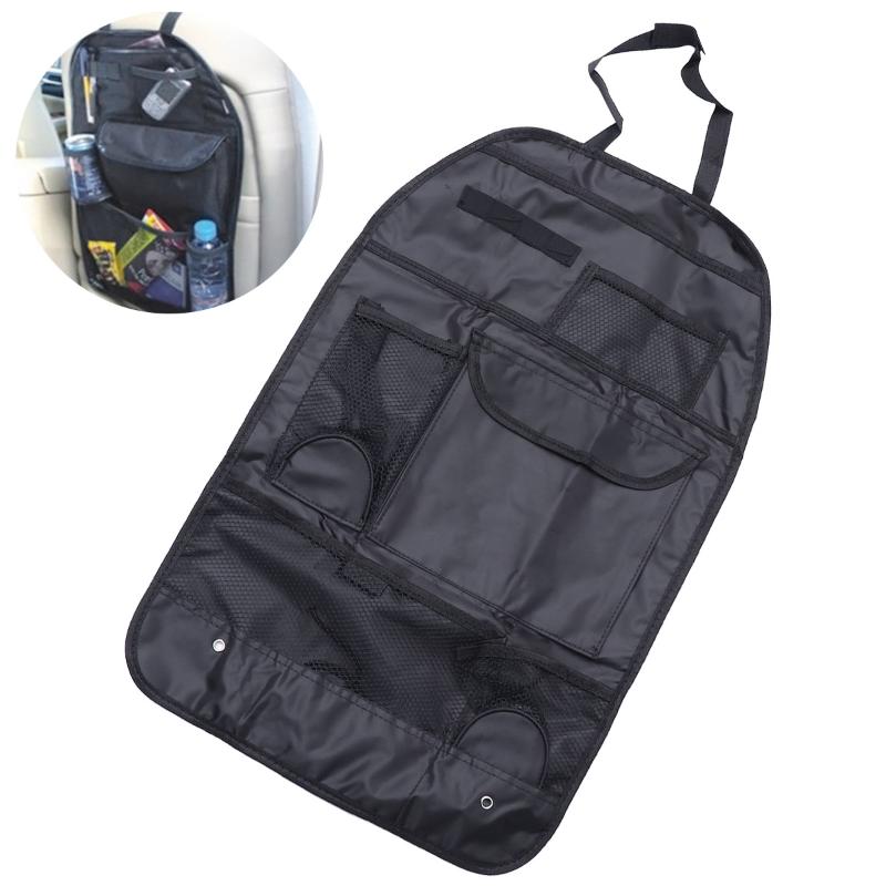 

Car Organizer Multi-Pocket Back Seat Storage Bag Backseat Phone Pocket Pouch For Books Tablet Mobile Drinks