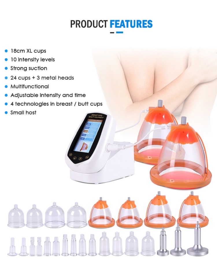 

High quality body sculpting and slimming device big cup breast enhancement machine enlargement vacuum butt lifting beauty equipment