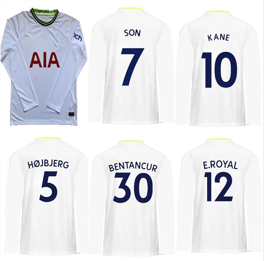 

22 23 SANCHEZ SON Mens Long Sleeve Soccer Jerseys home HOJBJERG KANE LUCAS Football Shirt BENTANCUR Uniforms Maillot de Foot, 2022