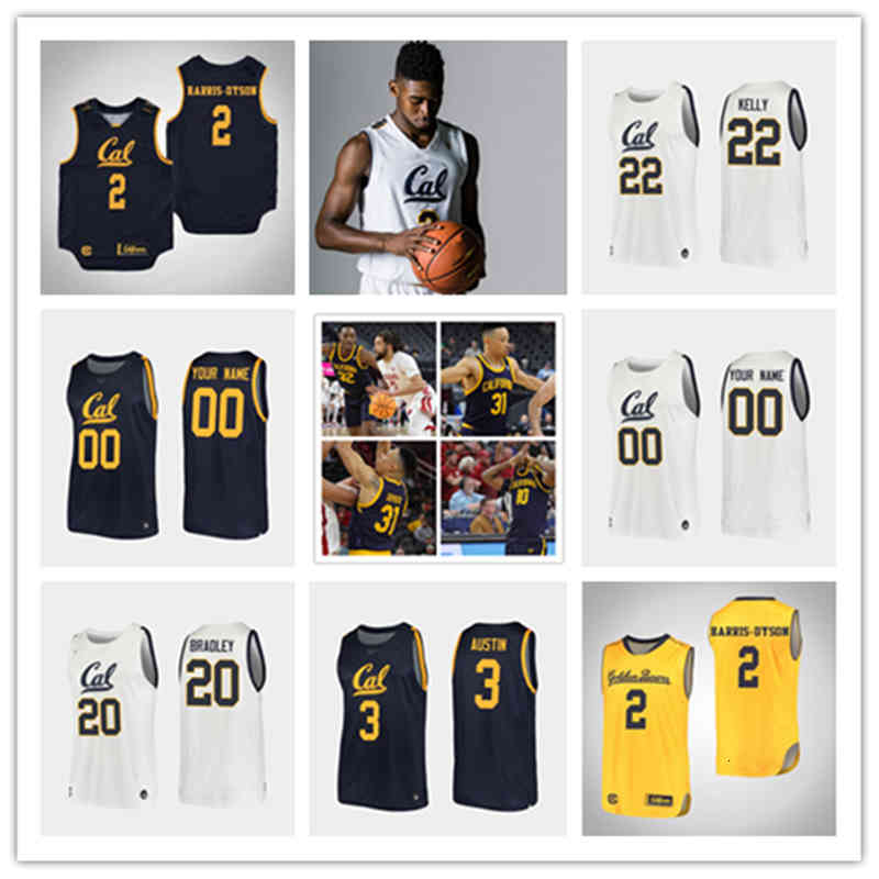 

Xflsp 2022 College Cal Bears Stitched College Basketball Jersey 3 Paris Austin Jersey 20 Matt Bradley 2 Monty Bowser Joel Brown 33 D.J. Thorpe 22, Retro navy