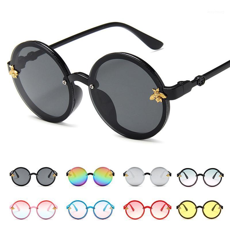 

Sunglasses Steampunk Bee Kids Boys Girls Round Sun Glasses 2022 Luxury Vintage Children Oculos Feminino Accessories