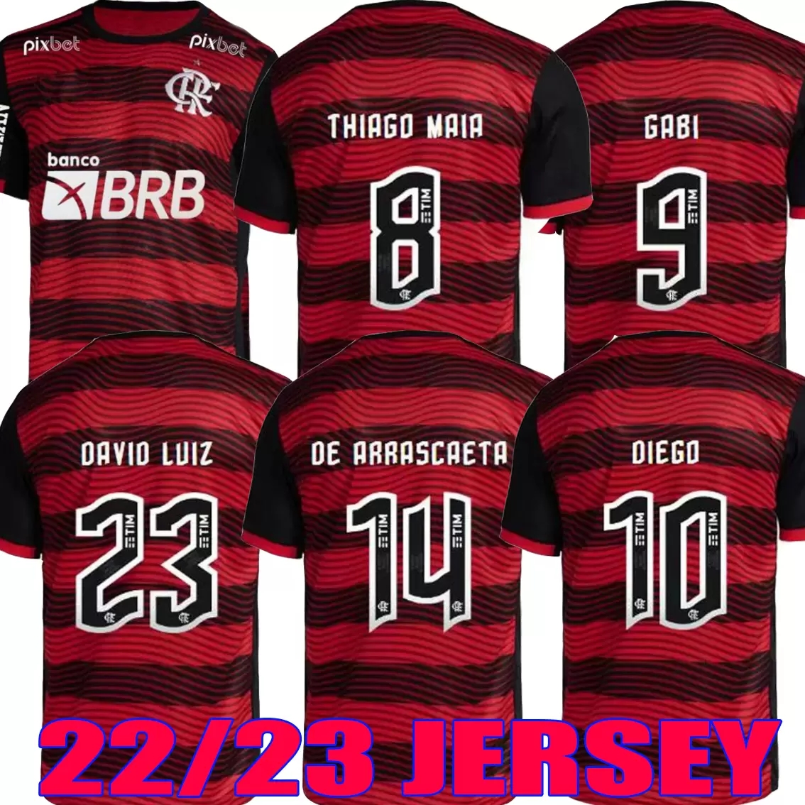 

CR Flamengo soccer jerseys Flamenco 22 23 David Luiz DIEGO E.RIBEIRO GABI football shirts Thiago PEDRO DE ARRASCAETA 2022 2023 MEN WOMEN KIDS KIT, Men home sponsor+patch