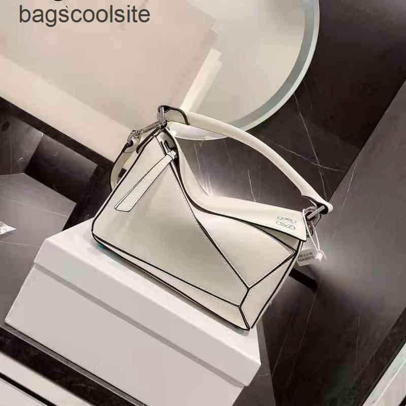 Sac en cuir puzzles designer femme épisser les sacs de vache Loews Sac à main épaule T9mn