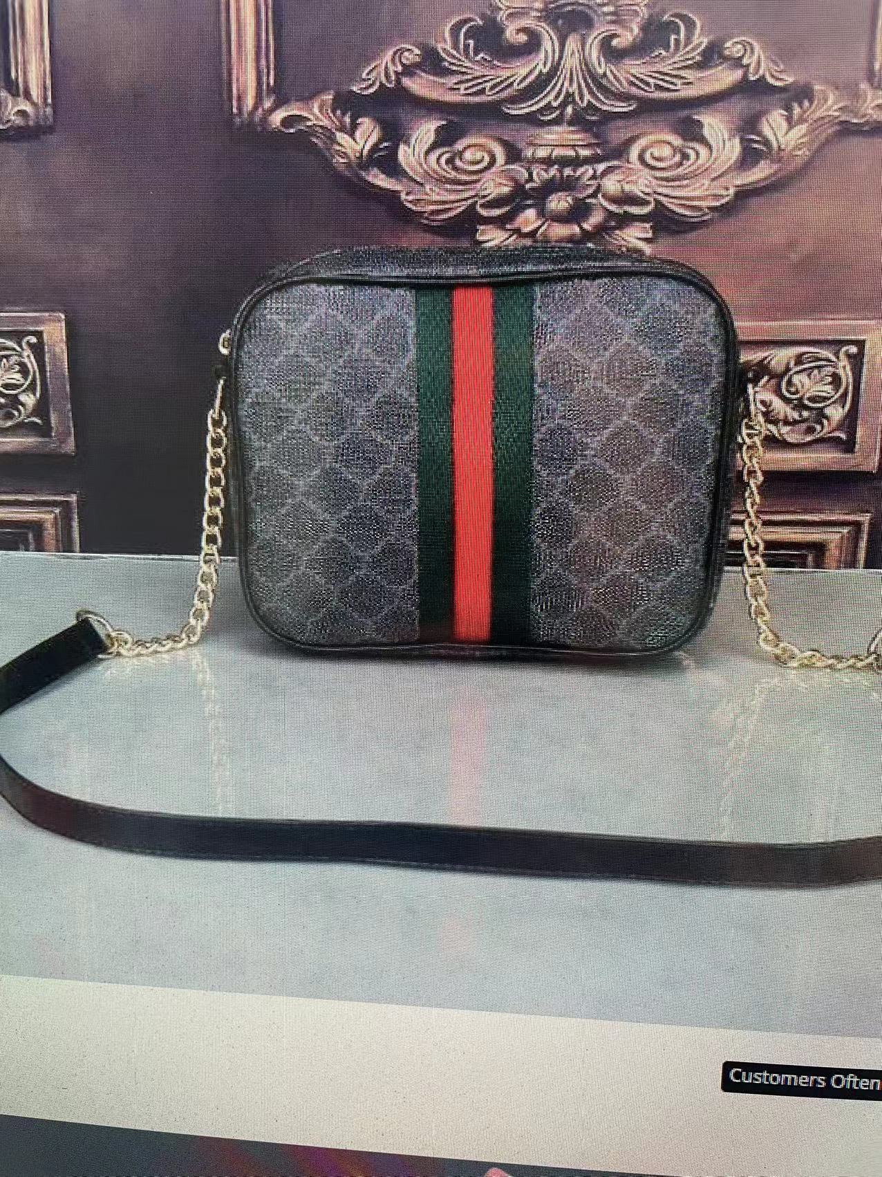 

Top Quality Double G Bag Cross Body Wallets Leather Patchwork New Men Women handbag shoulder bags designer handbags fashion bag wallet phone bao #3988, Black