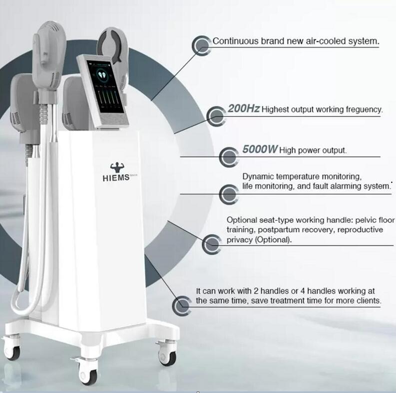 

High quality Slimming Electromagnetic Muscle Stimulation machine EMS RF body Contouring anti cellulite stimulator NEO shape with 4 handles beauty equipment