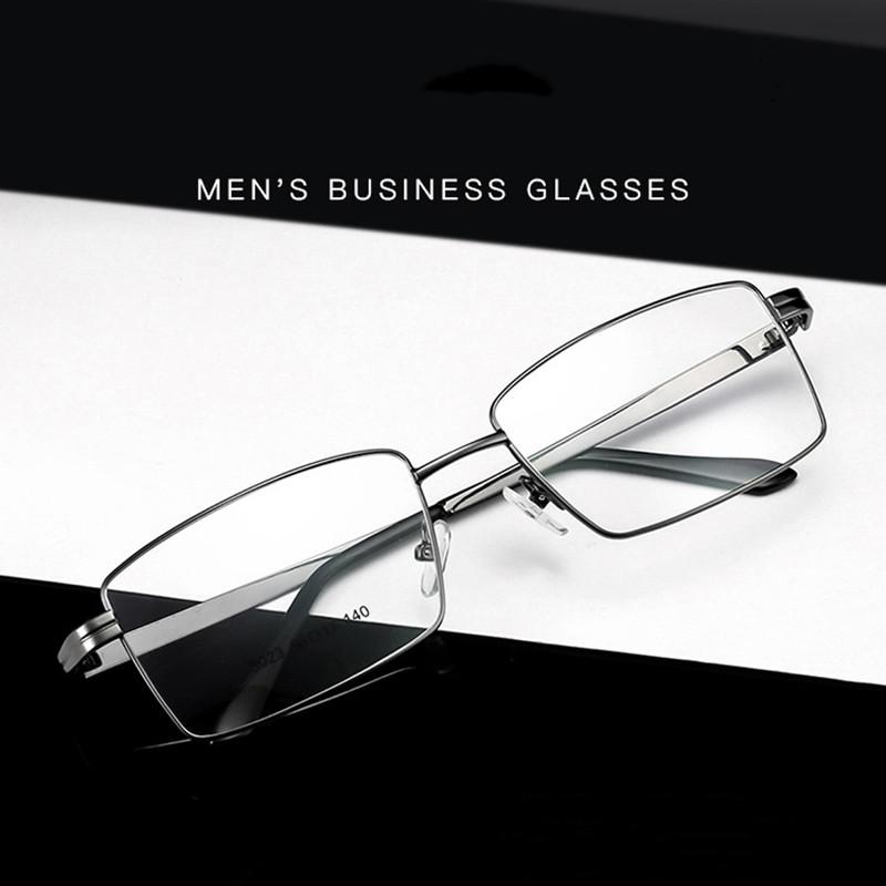 

Fashion Sunglasses Frames Classic Square Glasses Alloy Thick Gold Electroplated Frame Ultralight Plain Metal Spectacles For Men
