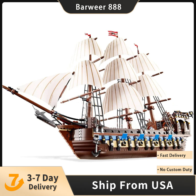 

10210 1664Pcs Pirate ship movie Series Imperial Flagship Building Blocks Bricks Kids Toys Christmas gift 22001 39010