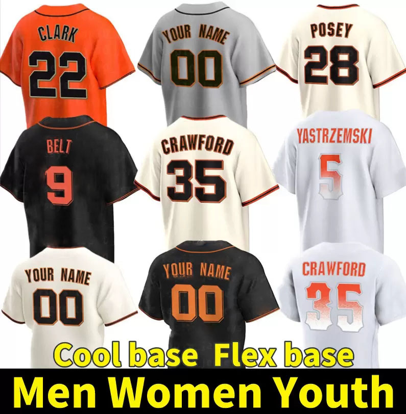 

28 Buster Posey Jersey SF Brandon Crawford Giants 5 Mike Yastrzemski Baseball Jerseys Joey Bart Logan Webb Joc Pederson Darin Ruf Brandon Belt Barry Bonds Top Custom, White