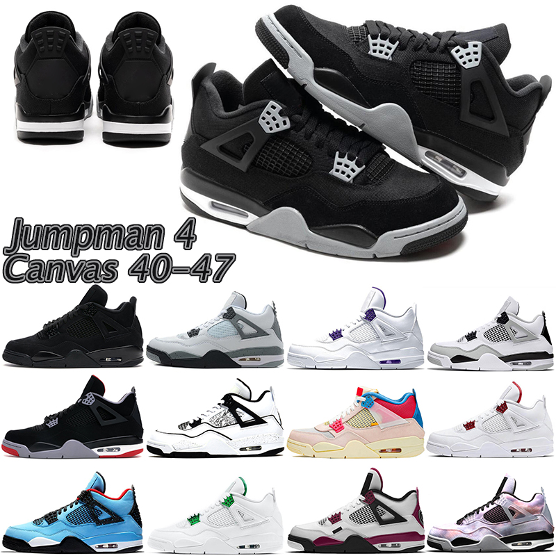

Jumpman 4 Men Basketball Shoes Black Canvas Cactus jack Women White Oreo Where The Wild Things Are Red Thunder white sail Sneakers Trainers 36-47, Please leave a message
