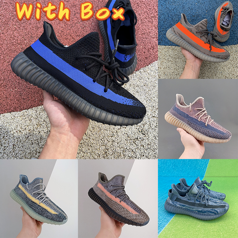 

With Box v2 men running shoes Dazzling Blue Beluga Reflective Ash stone MX Fade carbon earth mens designer sneakers women trainers, Bubble wrap packaging