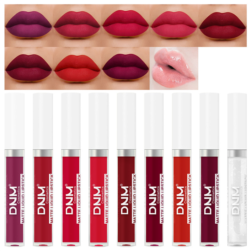 

19 Colors Waterproof Nude Matte Velvet Glossy Lip Gloss Lipstick Lipgloss Sexy Red Lips Tint Sexy Women Fashion Makeup Gift, As the pics showed