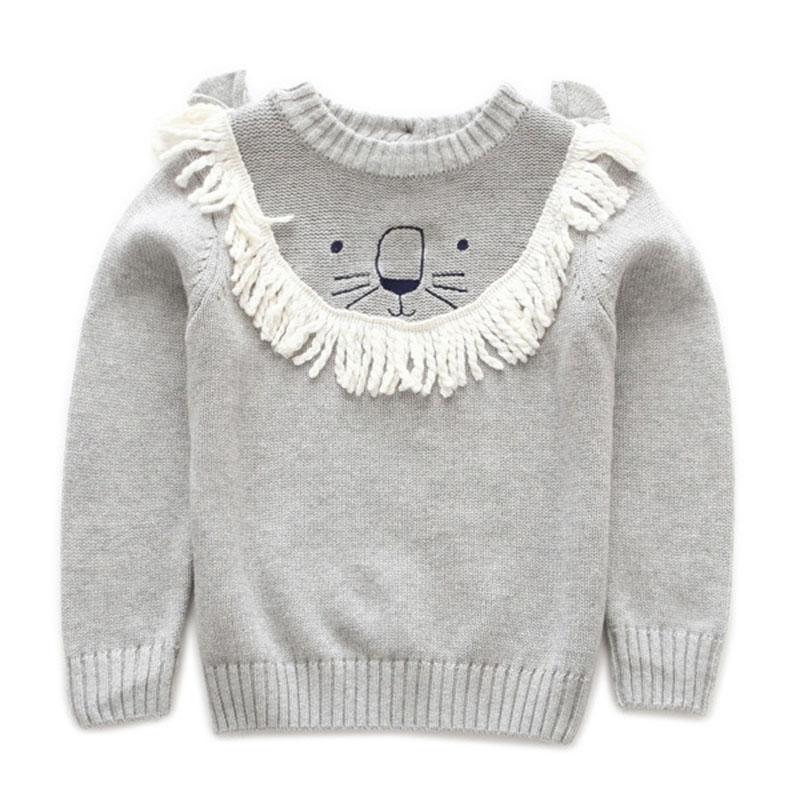 

Cardigan Autumn Winter Baby Kids Girl Boys Long Sleeve Cartoon Lion Knit Sweater Pullover Sweaters Children's ClothesCardigan, Albb311 pink