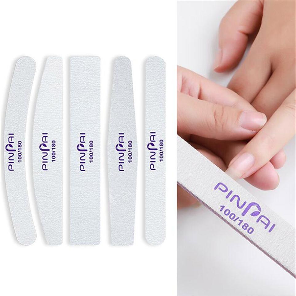

100pcs/Lot Nail File 100/180 Sanding Buffer Block Pedicure Manicure Buffing Polish Beauty Tools Professional Nail Files Grey326f