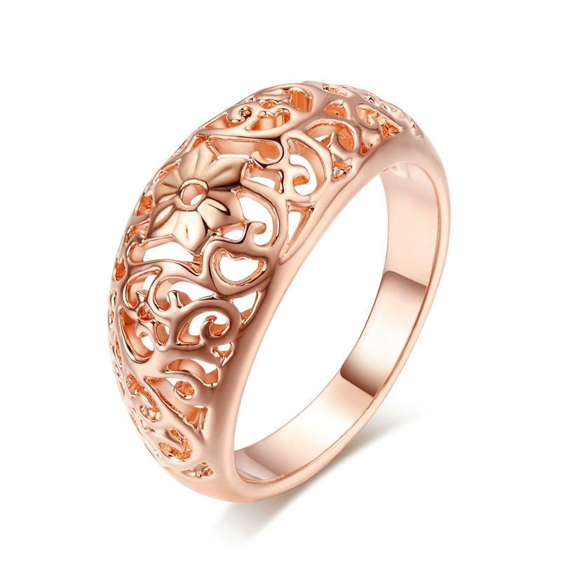 

Vintage Cutout Pattern Ring Geometric Pattern Cutout Vintage Bridal Wedding Party Fashion Women Jewelry Rings