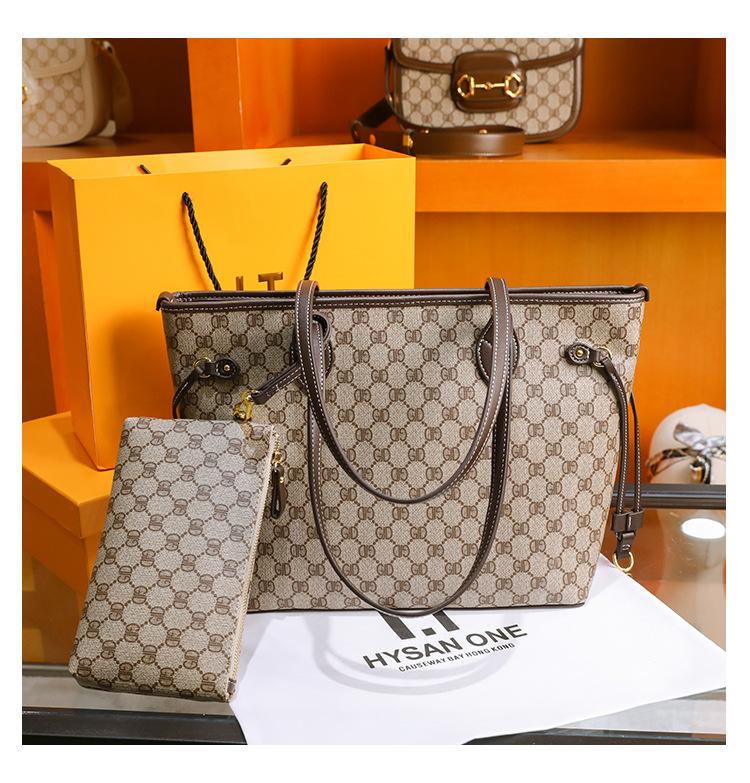 

Women bag composite designers bags 2pcs shoulder Handbag Handbags Messenger Bag purses with wallet, Black with wallet