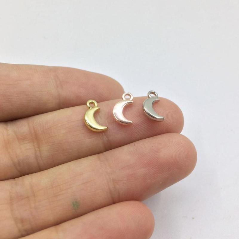 

Charms Eruifa 20pcs 8mm Tiny Moon Zinc Alloy Jewelry DIY Pendant Necklace Earring Bracelet 2 ColorsCharms