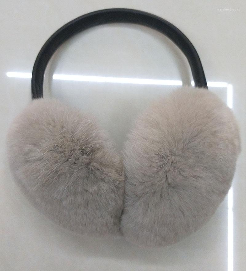 

Berets Real Fur Earmuffs Elegant Bow Ear Warmer Winter Lovely For Girls Cute Fashion WarmersBerets BeretsBerets, White