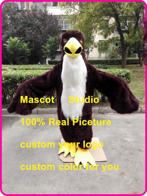 

plush eagle mascot costume hawk falcon custom fancy costume anime kits mascotte cartoon theme fancy dress carnival 41398, Brown