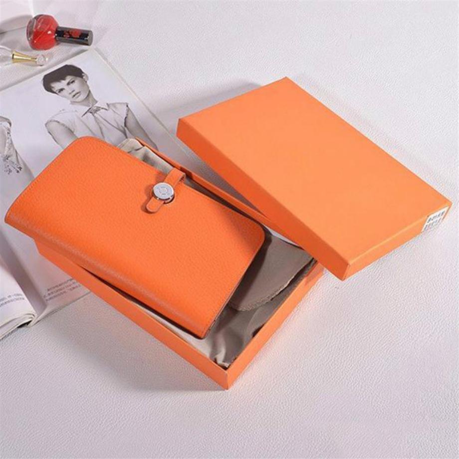 

brand designer new brand wallet woman handbag bag passport ID credit card holder cowhide clutch genuine leather wallet female purs325W, Black