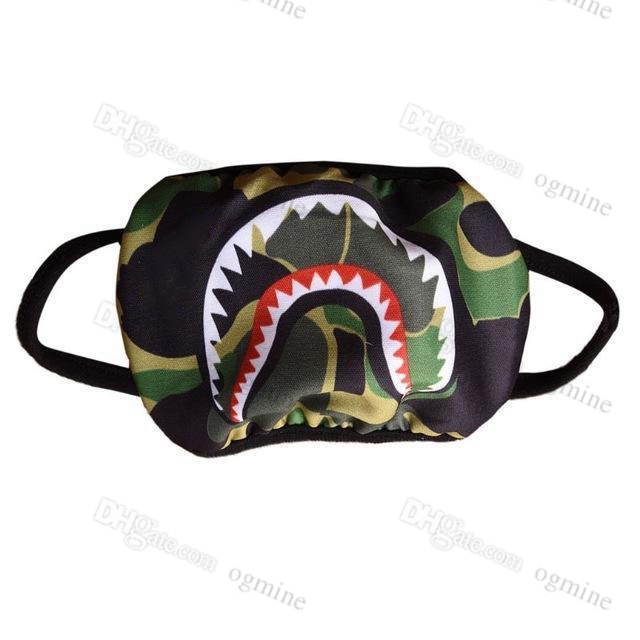 2022 fashion Cycling Masks Designer mens womens big A BATHING APE camouflage STA MEDICOM TOY CAMO Men woman monkey Ordinary riding mask Cycling Prot