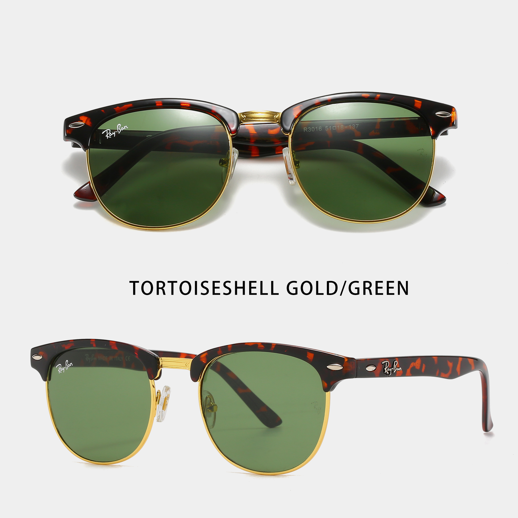 

Classic Round Brand sunglasses Design UV400 Eyewear Metal Gold Frame Sun Glasses Men Women Mirror Polaroid glass Lens