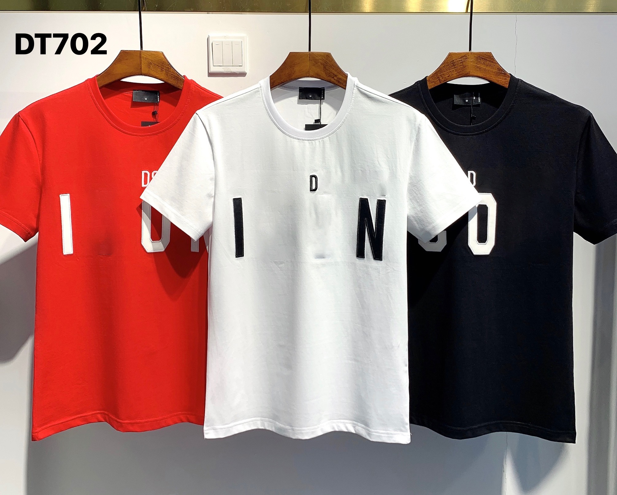 

DSQ 2022SS New Mens Designer T shirt Paris fashion Tshirts Summer DSQ Pattern T-shirt Male Top Quality 100% Cotton Asian size M-XXXL 003, 702