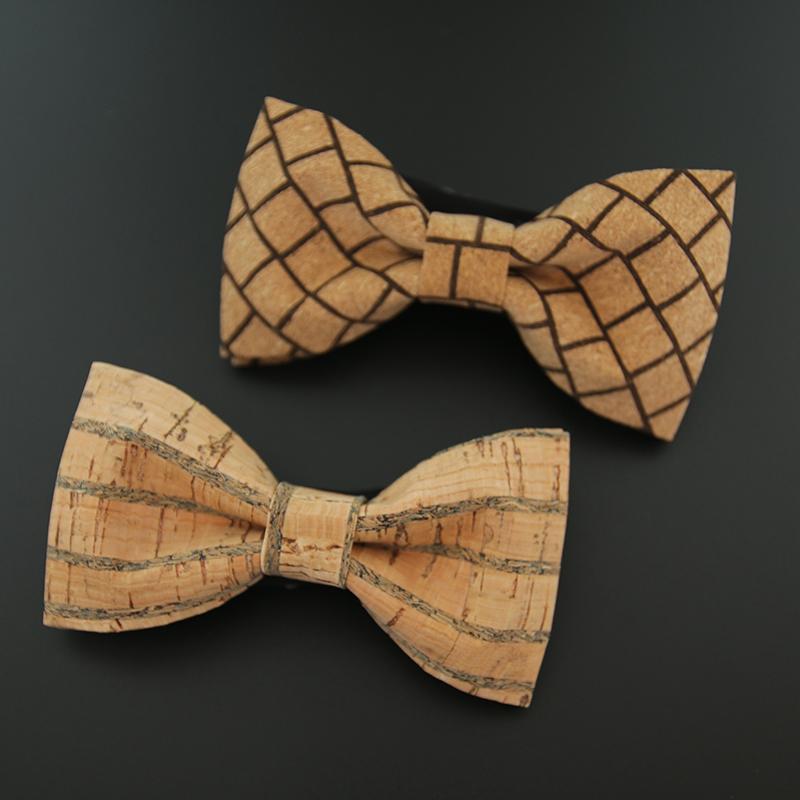 

Bow Ties Handmade Cork Tie Wooden For Men Wedding Party Neckwear Man Gift